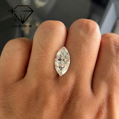Kualitas LuxuryShine VVS2 Marquise Bentuk 0.3-15ct Lab Diamonds D-F Warna 3EX Cut Batu Dengan Sertifikat IGI Berlian Asli pabrik