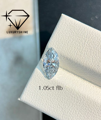 Kualitas LuxuryShine VVS2 Marquise Bentuk 0.3-15ct Lab Diamonds D-F Warna 3EX Cut Batu Dengan Sertifikat IGI Berlian Asli pabrik