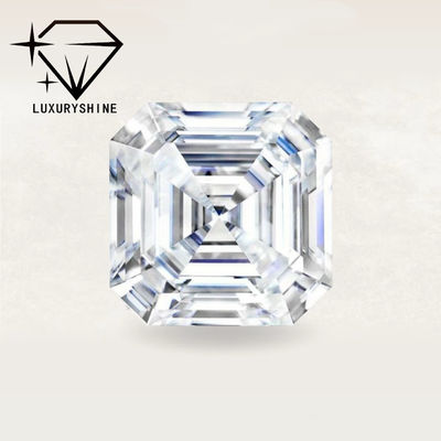 Kualitas LuxuryShine VVS-VS Asscher Shape Lab Berlian dewasa 0.1-10CT D-F Warna berlian putih Dengan Sertifikat IGI 3EX Batu potong pabrik