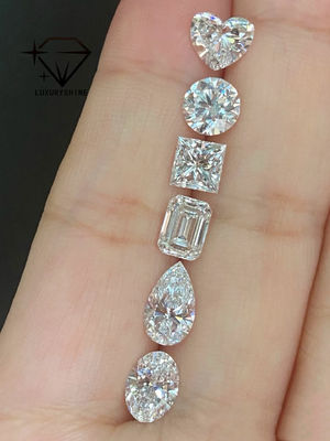 Kualitas LuxuryShine VVS-VS Asscher Shape Lab Berlian dewasa 0.1-10CT D-F Warna berlian putih Dengan Sertifikat IGI 3EX Batu potong pabrik