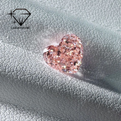 Kualitas LuxuryShine Pink / Yellow / Green Heart Cut Lab Diamond VVS-VS Berlian Asli & Perhiasan Pernikahan & Perhiasan Khusus pabrik