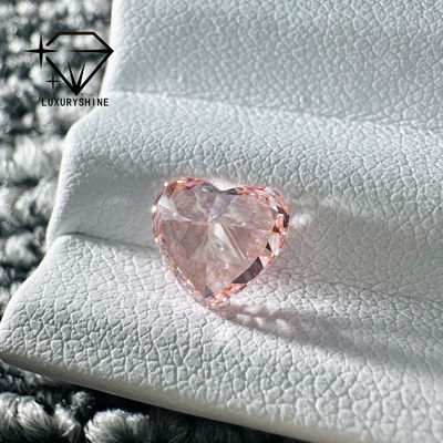 Kualitas LuxuryShine Pink / Yellow / Green Heart Cut Lab Diamond VVS-VS Berlian Asli & Perhiasan Pernikahan & Perhiasan Khusus pabrik