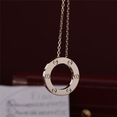 Kualitas B7014200 Classic Luxury Jewelry Love Necklace 18K Yellow Gold pabrik