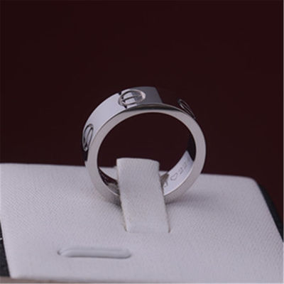 Kualitas Cincin Cinta Perhiasan Merek Mewah Dalam Emas Putih 18K B4084700 pabrik