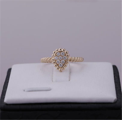 Kualitas Cincin Serpent Boheme XS Motif Ref JRG02674 Cincin Berlian Emas Merah Muda 18K pabrik