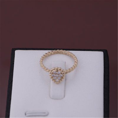 Kualitas Cincin Serpent Boheme XS Motif Ref JRG02674 Cincin Berlian Emas Merah Muda 18K pabrik