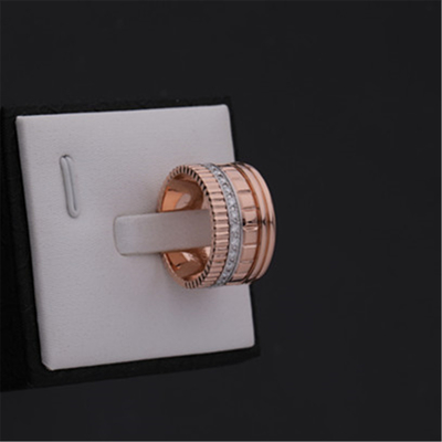 Perhiasan Emas Mewah Emas Asli 18 Karat Berlian Quatre Radiant Edition Large Ring Ref JRG02484