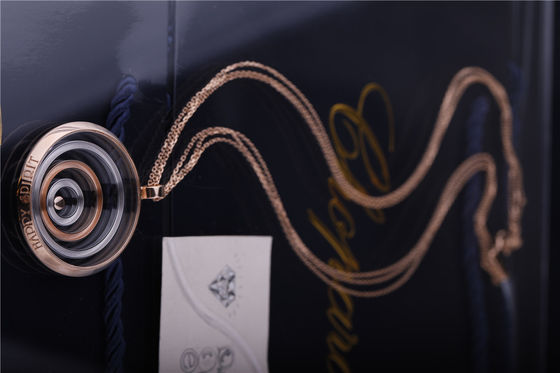 Kualitas Happy Spirit Long Necklace Chopard Jewelry Rose Dan White Gold Diamond Pendant 795014-9001 pabrik